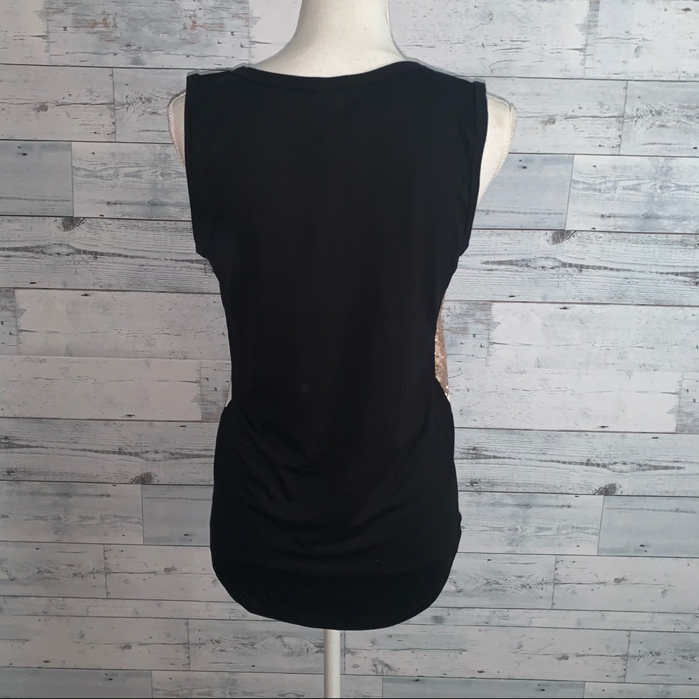 7th Ray Sequin Color Block Tank Top - image 2